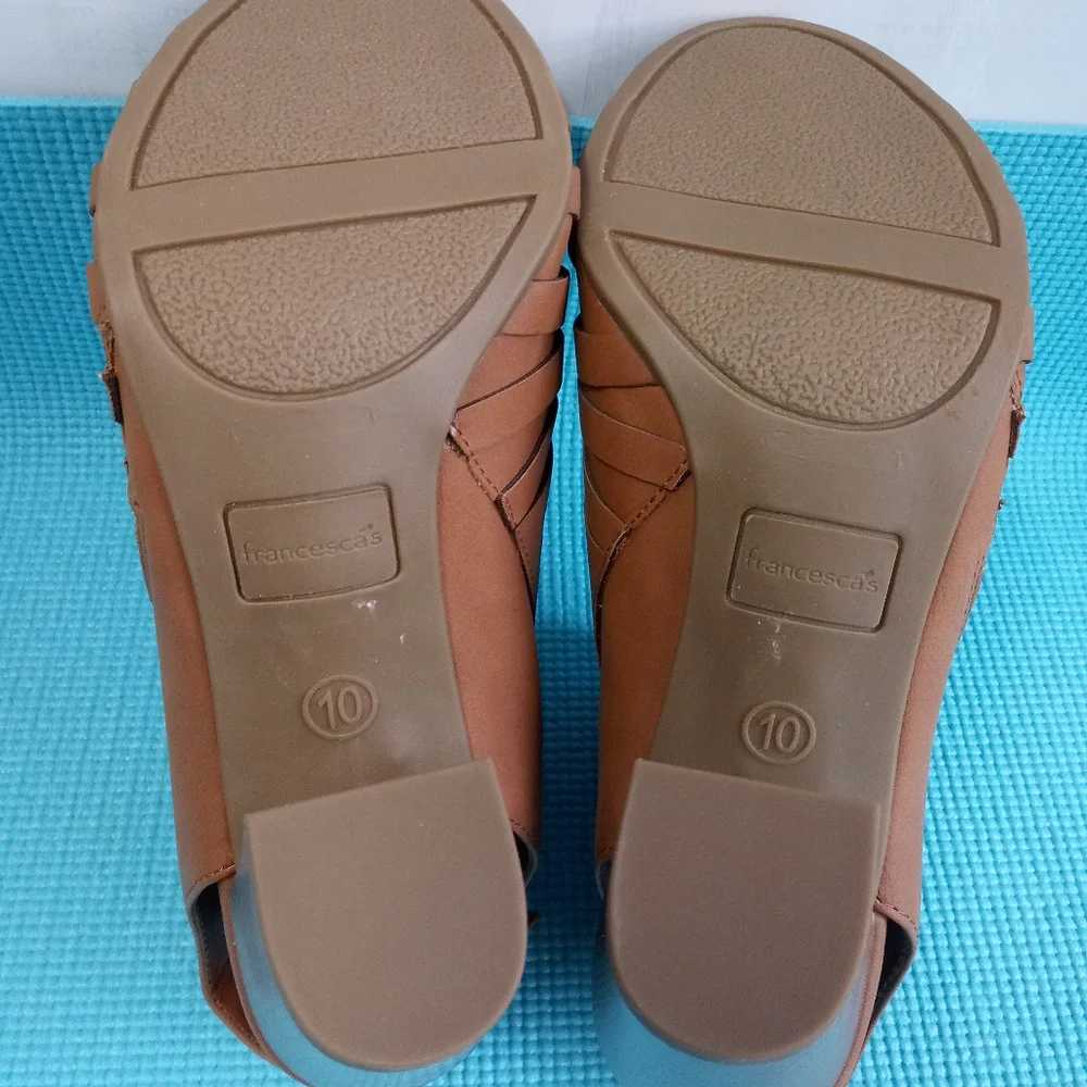 NEW Francescas Ankle Strappy Shoes Open Toe - Size 10M